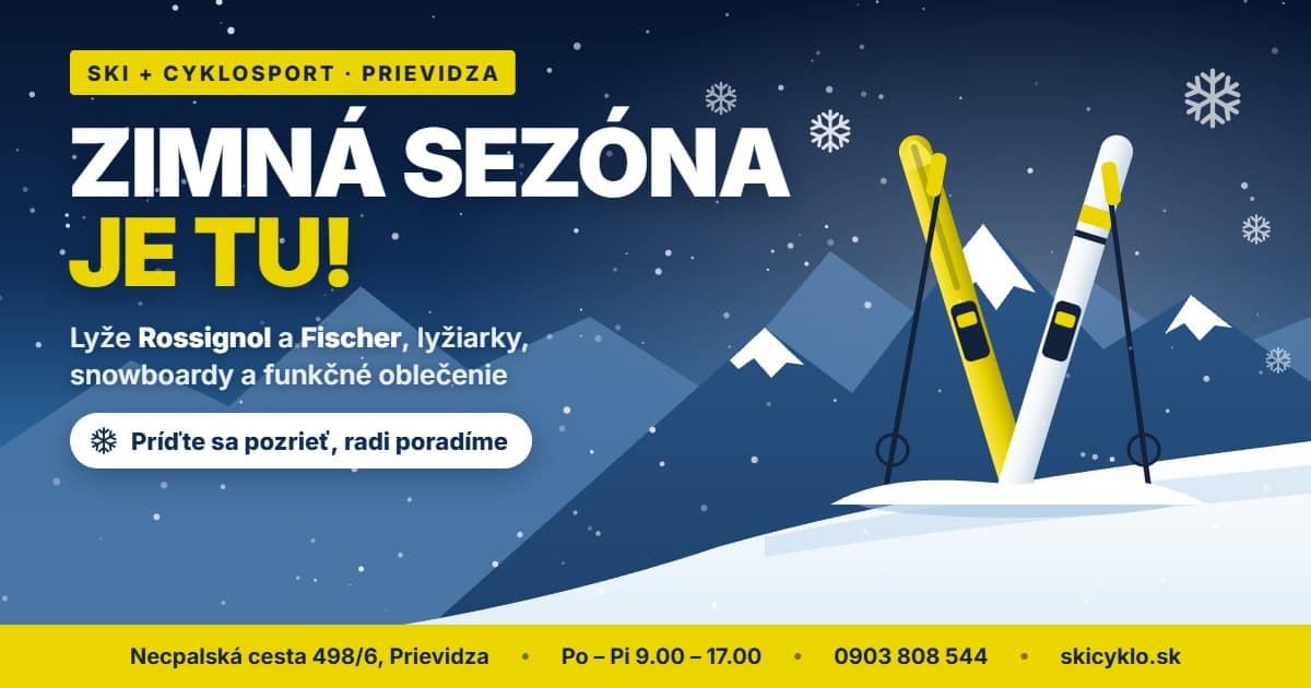 Zimná sezóna je tu! Lyže Rossignol a Fischer, lyžiarky, snowboardy a funkčné oblečenie – Ski+Cyklosport Prievidza